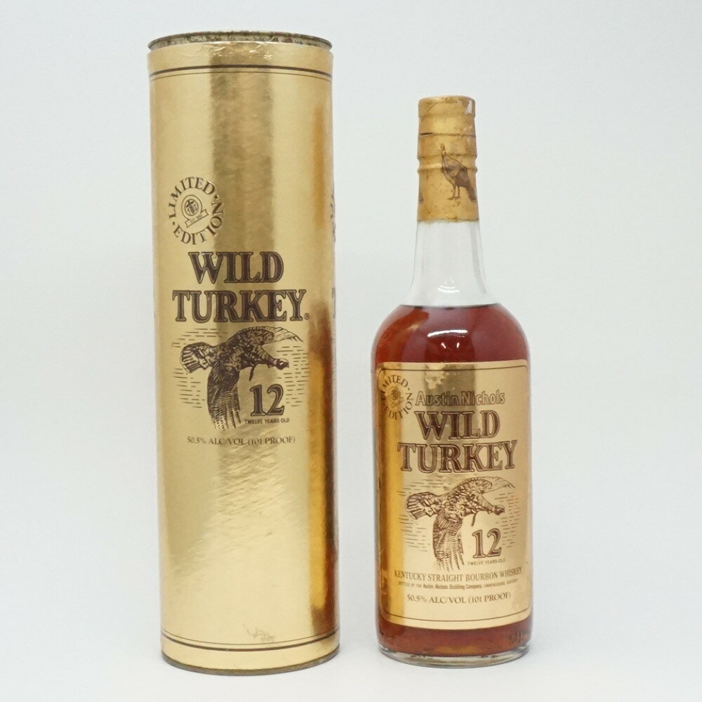 WILD TURKEY ワイルドターキー 12年 リミテッドエディション　バーボンウイスキー　ストレート　アメリカ　アルコール度数50.5度　容量750ml　酒　未開栓　【中古】