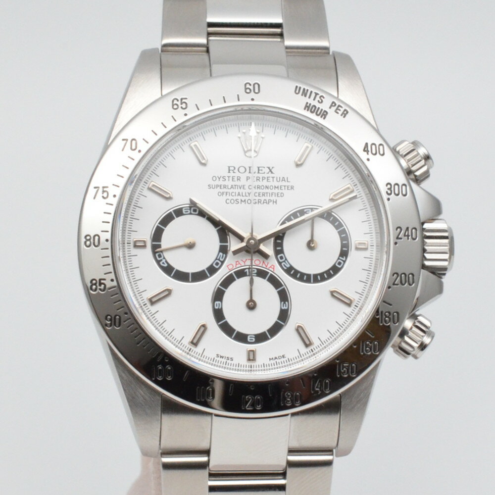 ROLEX　ロレックス　16520　デイトナ　A番(1998〜1999年頃)　ホワイト文字盤　自動巻き　オートマチック　40mm　エルプリメロ　メンズ時計　腕時計　【中古】