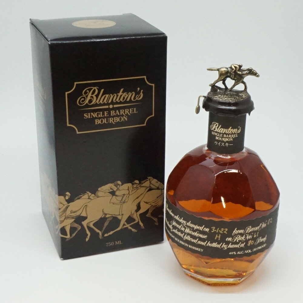 Blanton's SINGLE BARREL　ブラントン シングルバレル　バーボンウイスキー　アメリカ　アルコール度数40度　容量750ml　酒　未開栓　【中古】