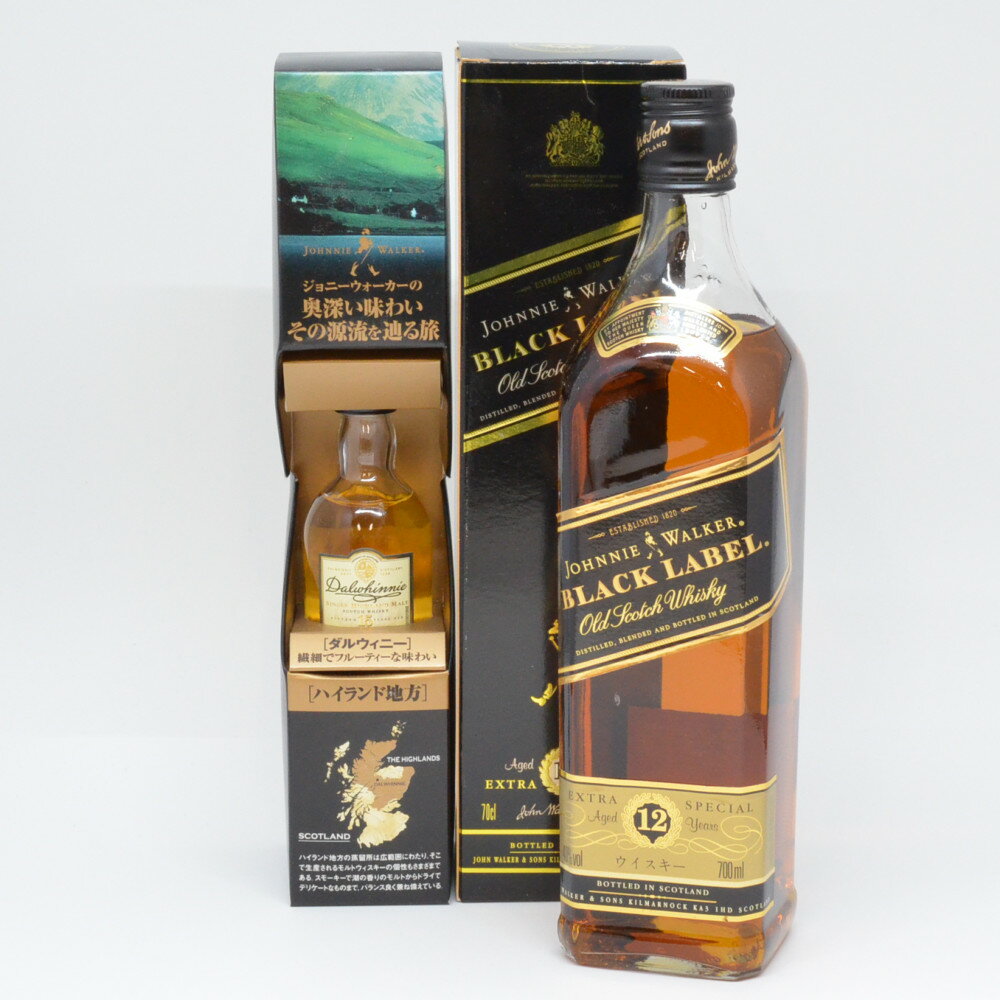 JHONNIE WALKER BLACK LABEL 12年 EXTRA SPECIAL　ジョニーウォーカー ブラックラベル 12年 エクストラスペシャル　スコットランド　ウイスキー　アルコール度数40度　容量700ml　酒　未開栓　【中古】