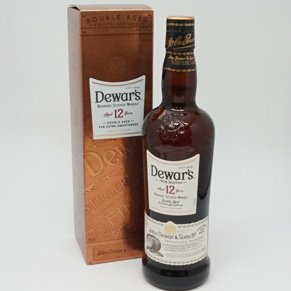 Dewar's 12年　デュワーズ12年 　ブレンデッドスコッチウイスキー　アルコール度数40度　容量700ml　酒　未開栓　【中古】