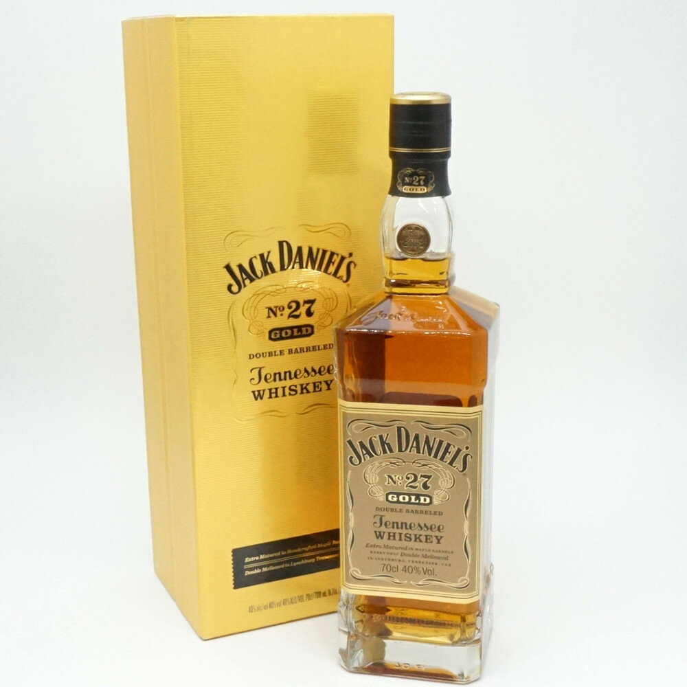 JACK DANIELS No.27 GOLD　ジャックダニエル　ゴールド　アメリカ　バーボン　ブレンデッド　アルコール度数40度　容量700ml　酒　未開栓　【中古】