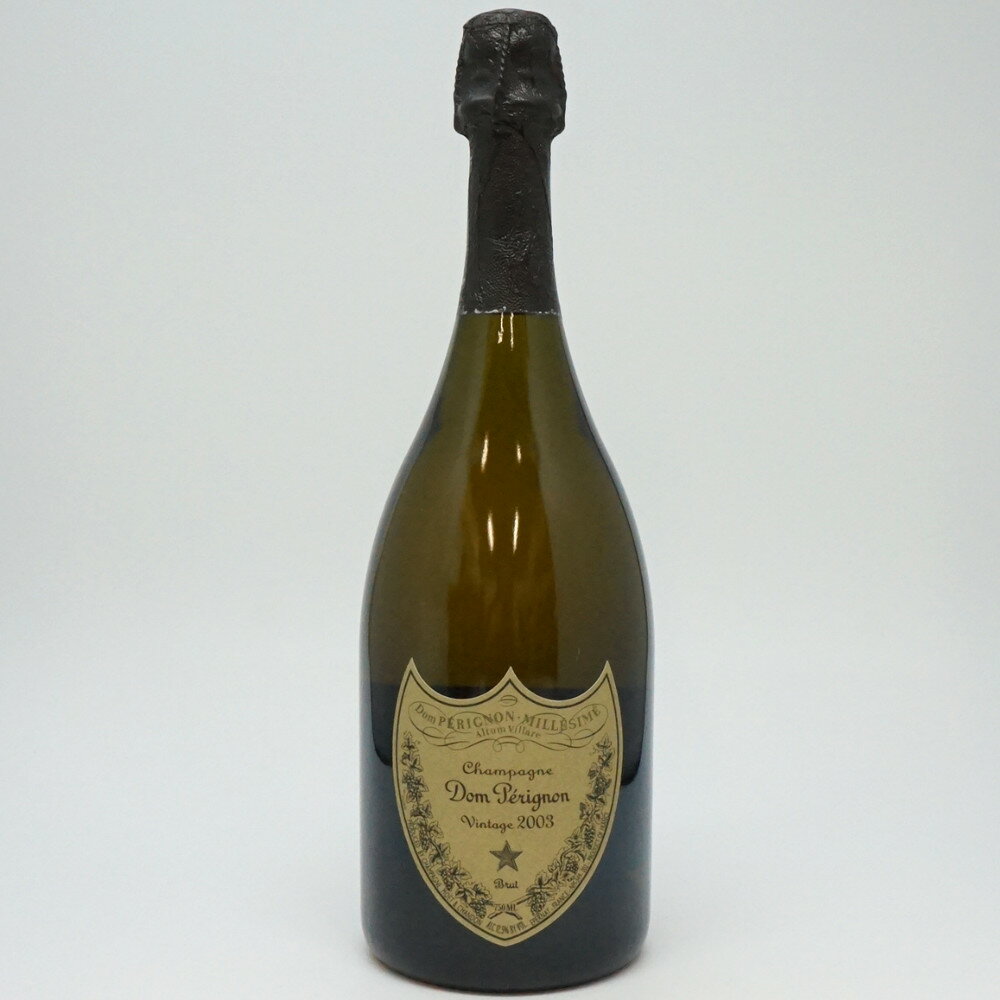 Don Perignon 2003　ドン・ペリニヨン　フランス　シャンパン　シャンパーニュ　ドンペリ　スパークリングワイン　辛口　白　アルコール12.5度　容量750ml　酒　未開栓　【中古】