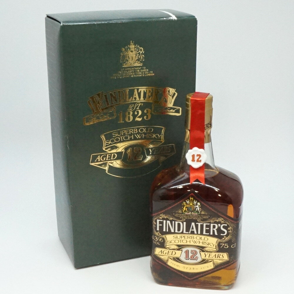 FINDLATER'S フィンドレイター 12年　スコットランド　スコッチウイスキー　アルコール度数43度　容量750ml　酒　未開栓　【中古】