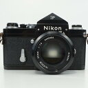 Nikon　ニコン　Nikon F　アイレベル ブラック/レンズ NIKKOR 50mm 1:1.4　ブラック　黒　一眼レフカメラ　フィルム　ホビー　コレクション　【中古】