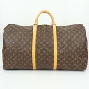 LOUIS VUITTON　ルイヴィトン　M41422　キーポル60　モノグラム　ブラウン　ボストンバッグ　旅行バッグ　大容量　レディース　メンズ　【中古】