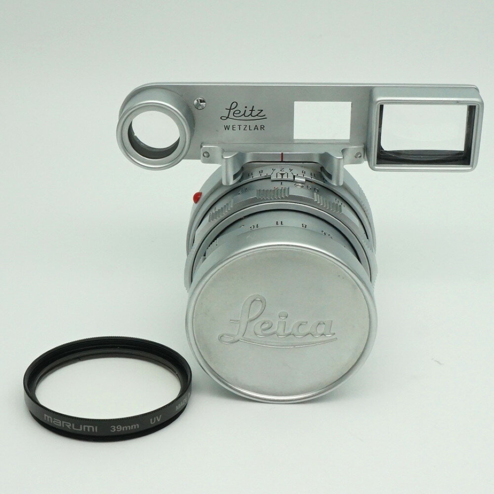 LEICA　ライカ　LEITZ WETZLAR SUMMICRON 1:2/50　ズミクロン　シルバー　ドイツ製　1966年製造　ヴィンテージ　レンズ　純正フード付き　交換レンズ　