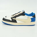 NIKE ナイキ NIKE×Travis Scott×Fragment AIR JORDAN1 LOW OG SP DM7866-140 ブルー/ブラック/オフホワイト サイズ24.5cm エアジョーダン1×トラヴィス スコット×フラグメント レディース ボーイズ コラボレーション 藤原ヒロシ 限定品 未使用 【中古】