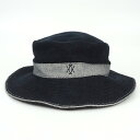 HERMES エルメス HERMES MOTSCH エルメスモッチ ハット 帽子 サイズ57cm ブラック コットン ポリノジック レディース メンズ アパレル...