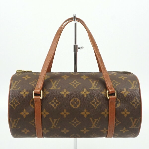 LOUIS　VUITTON　ルイ・ヴィトン　M51366　パピヨン26　モノグラム・キャンバス　ブラウン　茶　ハンドバッグ　ボストンバッグ　ミニボストン　メンズバッグ　レディースバッグ　【中古】