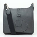 HERMES エルメス エブリンGM □C刻印(1999年製造) ブラック 黒 ショルダーバッグ 肩掛け 斜め掛け メンズ レディース 【中古】
