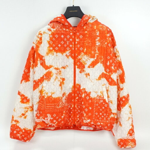 LOUIS VUITTON ルイヴィトン RM222M NW1 HNB12W モノグラム バンダナ ウィンドウブレーカー ブルゾン アウター サイズ46 オレンジ×ホワイト アパレル メンズ 【中古】 LOUIS VUITTON ルイヴィトン RM222M NW1 HNB12W モノグラム バンダナ ウィンドウブレーカー ブルゾン アウター サイズ46 オレンジ×ホワイト アパレル メンズ 【中古】