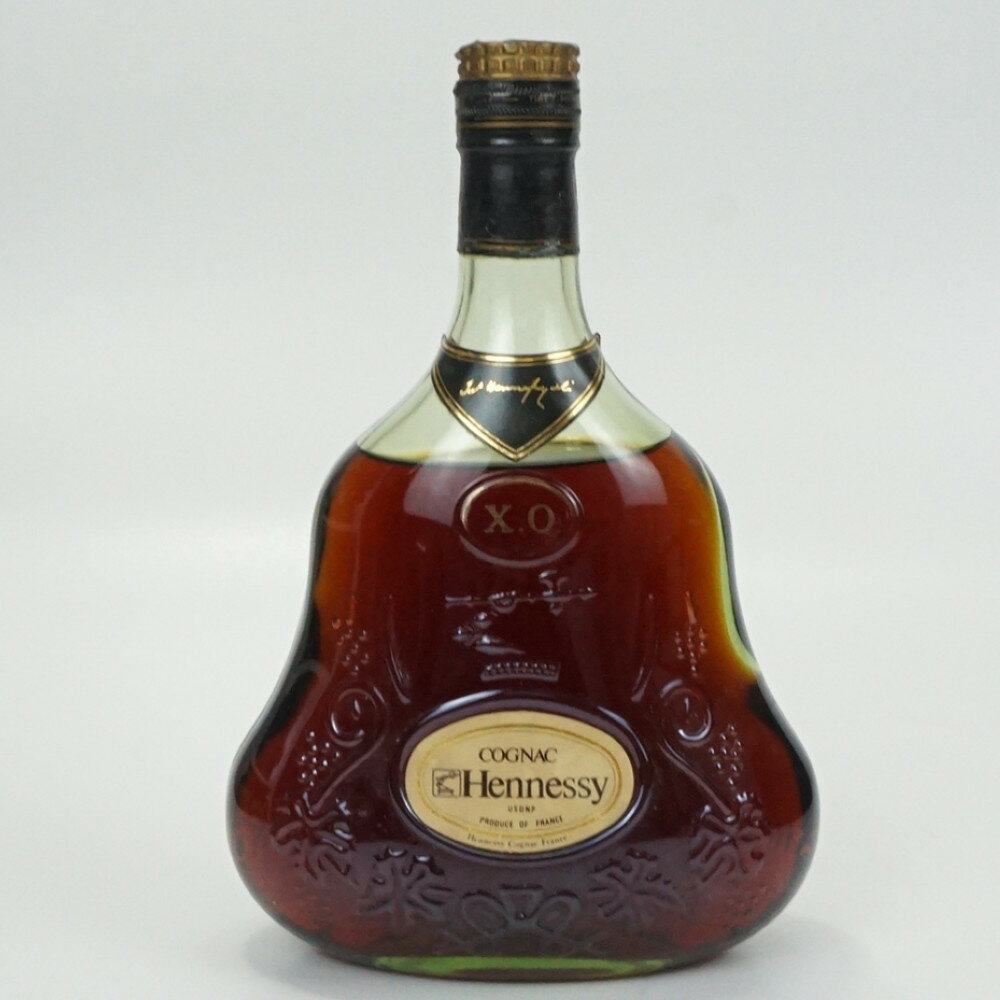 Hennessy XO　ヘネシー XO　古酒　金キャップ　グリーンボトル　ブランデー　コニャック　700ml　未開栓　【中古】
