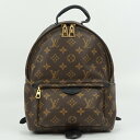 LOUIS VUITTON ルイヴィトン M41560 パームスプリングスPM バックパック モノグラム・マカサー ブラウン×ブラック リュックサック ミニリュ...