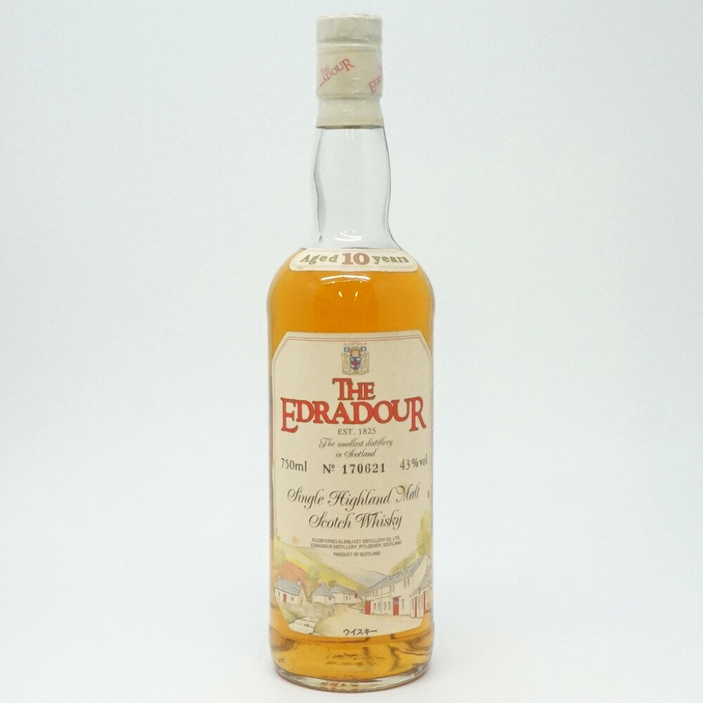 THE EDRADOUR　エドラダワー 10年　スコッチウイスキー　スコットランド　モルト　アルコール度数43度　容量750ml　酒　未開栓　【中古】