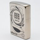 ZIPPO　ジッポー　SANKYO パチンコ フィーバーパワフル 777 ライター　シルバー　オイルライター　喫煙具　火花確認済　コレクション　メンズ　レディース　【中古】