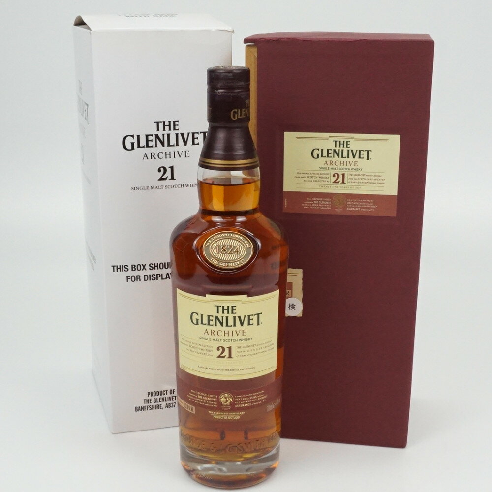 THE GLENLIVET ARCHIVE 21年　ザ・グレンリベットアーカイブ　スコッチウイスキー　スコットランド　モルト　アルコール度数43度　容量700ml　酒　未開栓　