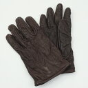 SoH ソウ 染 SEN レザー手袋 TRAD ダークブラウン 茶系 レザー/カシミヤ Mサイズ 革手袋 防寒具 メンズ レディース 【中古】