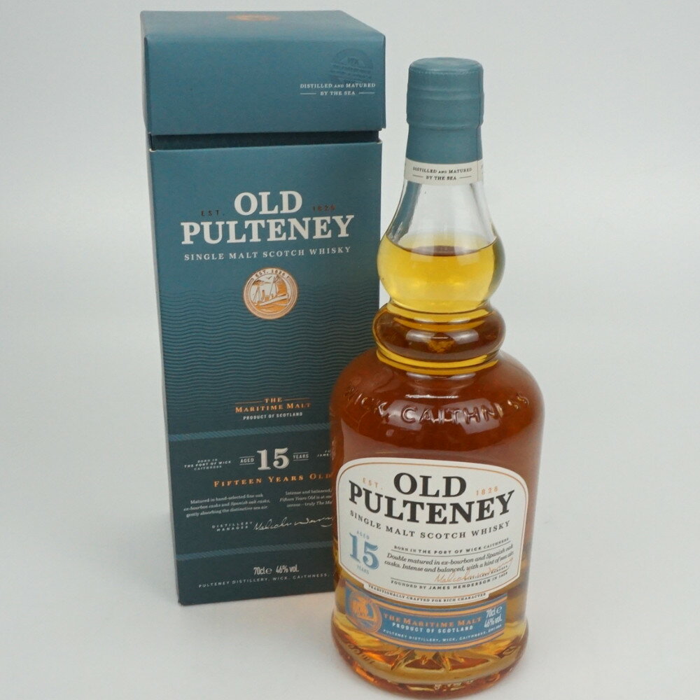 OLD PULTENEY 15年 THE MARITIME MALT　オールドプルトニー　スコッチウイスキー　スコットランド　モルト　アルコール度数46度　容量700ml　酒　未開栓　【中古】