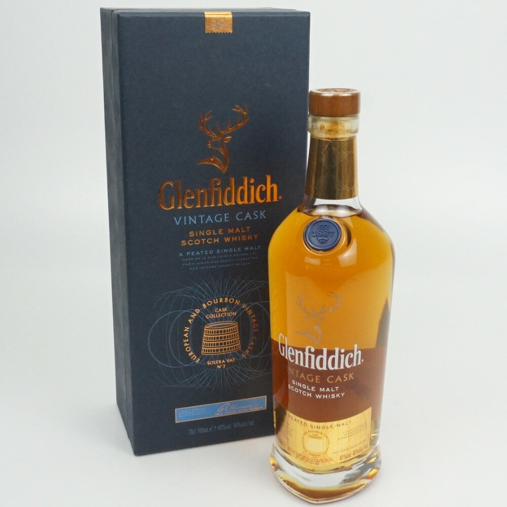 Glenfiddich VINTAGE CASK　グレンフィディック ヴィンテージカスク　スコッチウイスキー　スコットランド　モルト　アルコール度数40度　容量700ml　酒　未開栓　