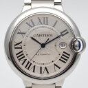 CARTIER　カルティエ　W69012Z4　バロンブルーLM　シルバー文字盤　自動巻き　デイト表示　ケース42mm　OH・仕上げ済み　メンズ腕時計　