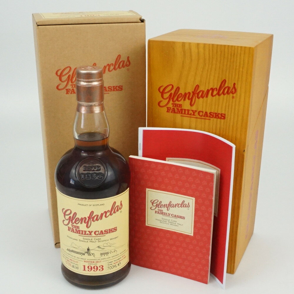 GLENFARCLAS THE FAMILY CASKS　グレンファークラス ファミリーカスク 1993　シングルモルト　スコッチウイスキー　スコットランド　アルコール度数57度　容量700ml　酒　未開栓　【中古】