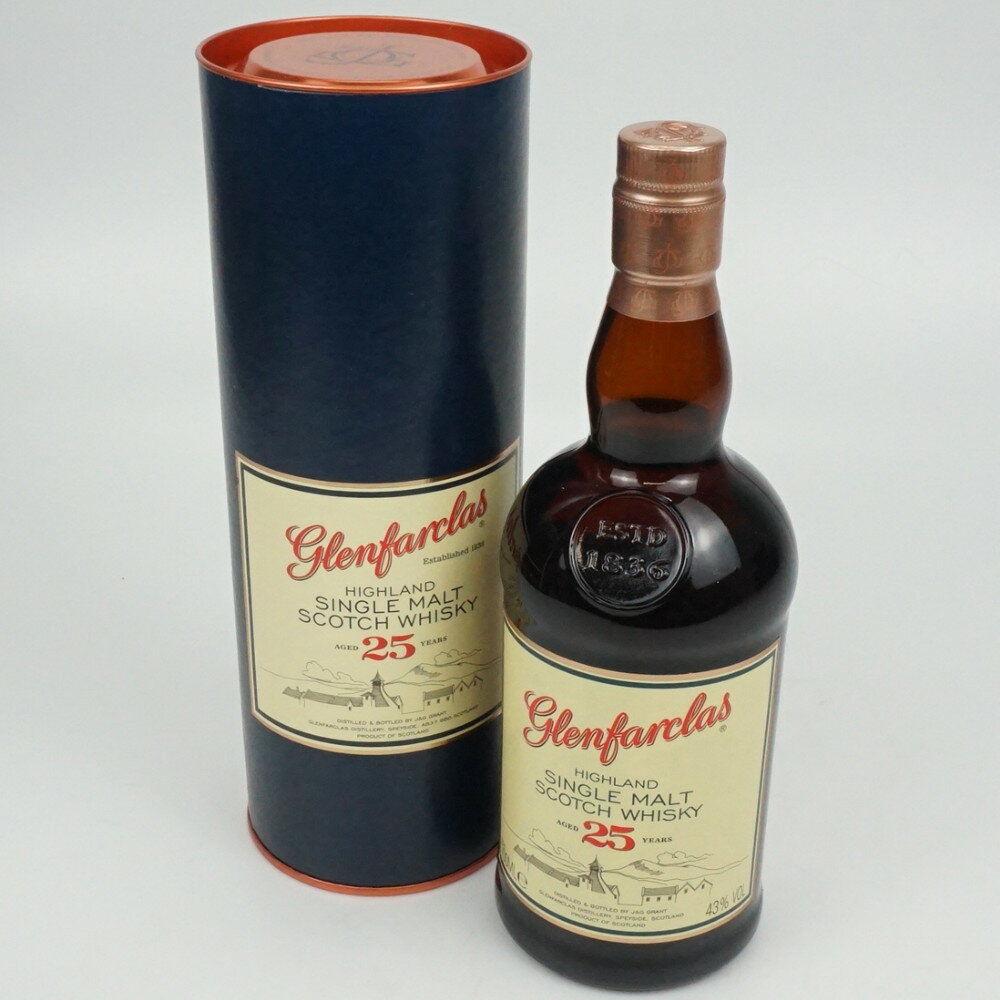 GLENFARCLAS GLENFARCLAS 25年　グレンファークラス　シングルモルト　アルコール度数43度　容量700ml　酒　未開栓　【中古】