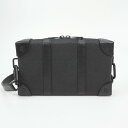 LOUIS VUITTON ルイヴィトン M80224 ソフトトランクウォレット トリヨンレザー ノワール ブラック 黒 ショルダー 肩掛け 斜め掛け メンズ財...