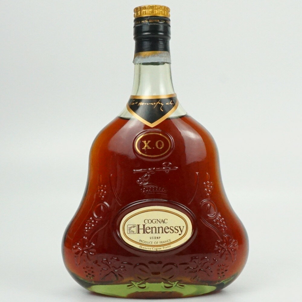 Hennessy X.O　ヘネシーエックスオー　金キャップ　グリーンボトル　容量700ml　ブランデー　コニャック　フランス　古酒　洋酒　酒　..