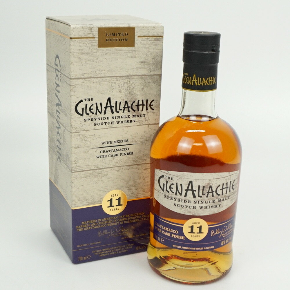GLENALLACHIE GRATTAMACCO WINE CASK FINISH 11年　グレンアラヒー　シングルモルト　スコッチウイスキー　スコットランド　アルコール度数48度　容量700ml　酒　未開栓　