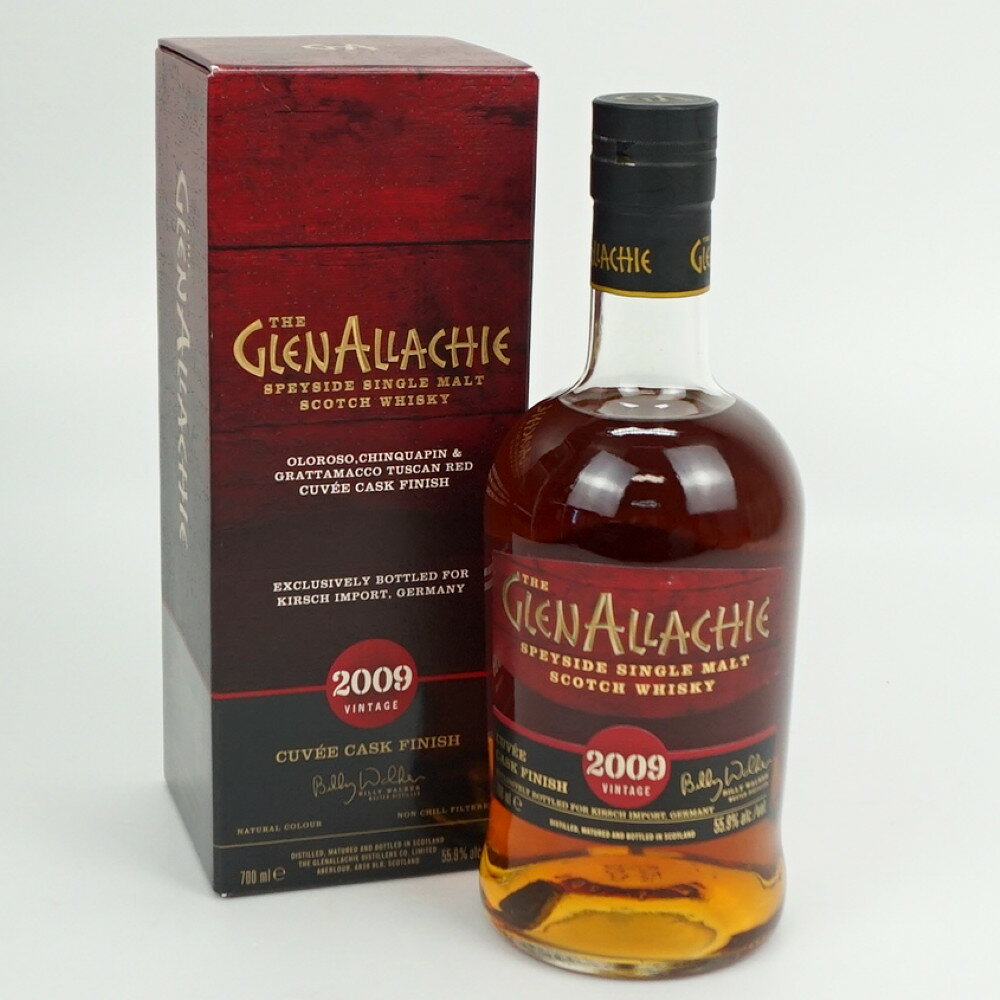 GLENALLACHIE CUVEE CASK FINISH 2009　グレンアラヒー　シングルモルト　スコッチウイスキー　スコットランド　アルコール度数55.9度　容量700ml　酒　未開栓　