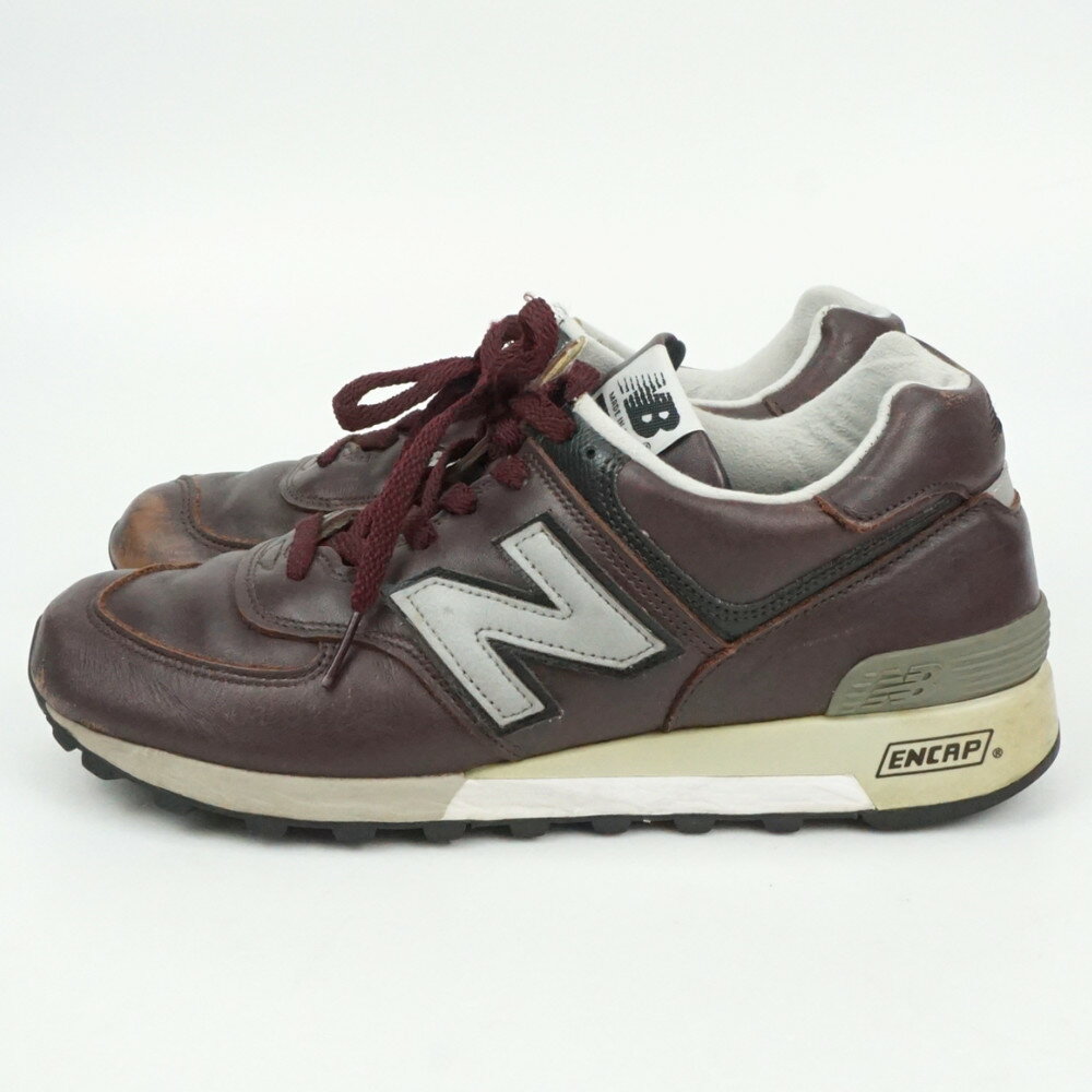 NEW BALANCE ニューバランス M576 コードバン USA製スニーカー ブラウン 茶 サイズ表記UK7 日本サイズ25.5cm程度 メンズシューズ アパレル 【中古】