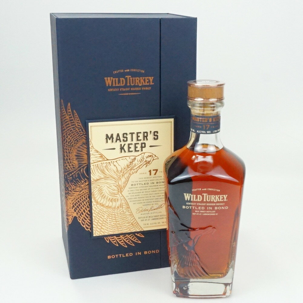 WILD TURKEY 17年 MASTER’S KEEP BOTTLED IN BOND　ワイルドターキー　バーボンウイスキー　ストレート　アメリカ　アルコール度数50度　容量750ml　酒　未開栓　【中古】