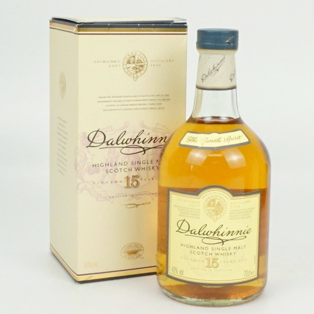 Dalwhinnie 15年　ダルウィニー　シングルモルト　スコッチウイスキー　スコットランド　アルコール度数43度　容量700ml　酒　未開栓　【中古】