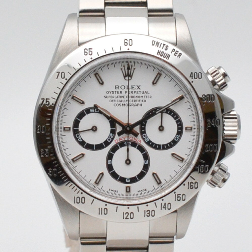 ROLEX ロレックス 16520 コスモグラフデイトナ A番(1998〜1999年頃) ホワイト文字盤 自動巻き オートマチック 40mm エルプリメロ OH...