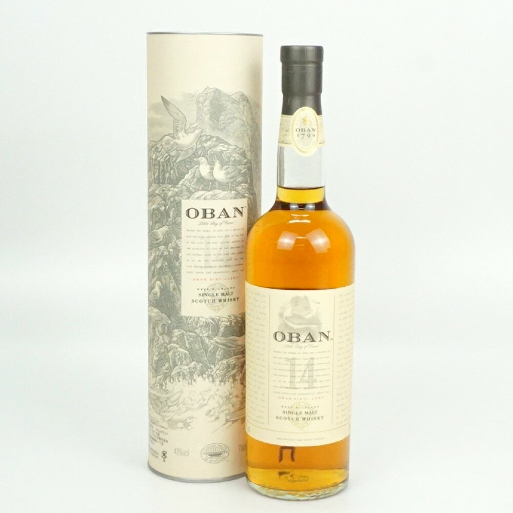 OBAN 14年　オーバン　シングルモルト　スコッチウイスキー　スコットランド　アルコール度数43度　容量700ml　酒　未開栓　【中古】