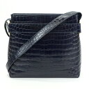 FERRAGAMO フェラガモ AF-21 8726 ショルダーバッグ ネイビー 紺 ゴールド金具 肩掛け レディースバッグ 【中古】