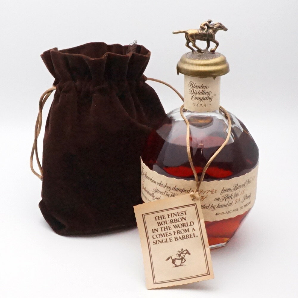 Blanton's 1993　ブラントン　バーボンウイスキー　ストレート　アメリカ　アルコール度数46.5度　容量750ml　酒　未開栓　【中古】