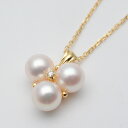 MIKIMOTO　ミキモト　パール・ダイヤネックレス　K18　ゴールド　チェーン約38cm　約4.0g　真珠　ジュエリー　アクセサリー　ペンダント　レディース　【中古】