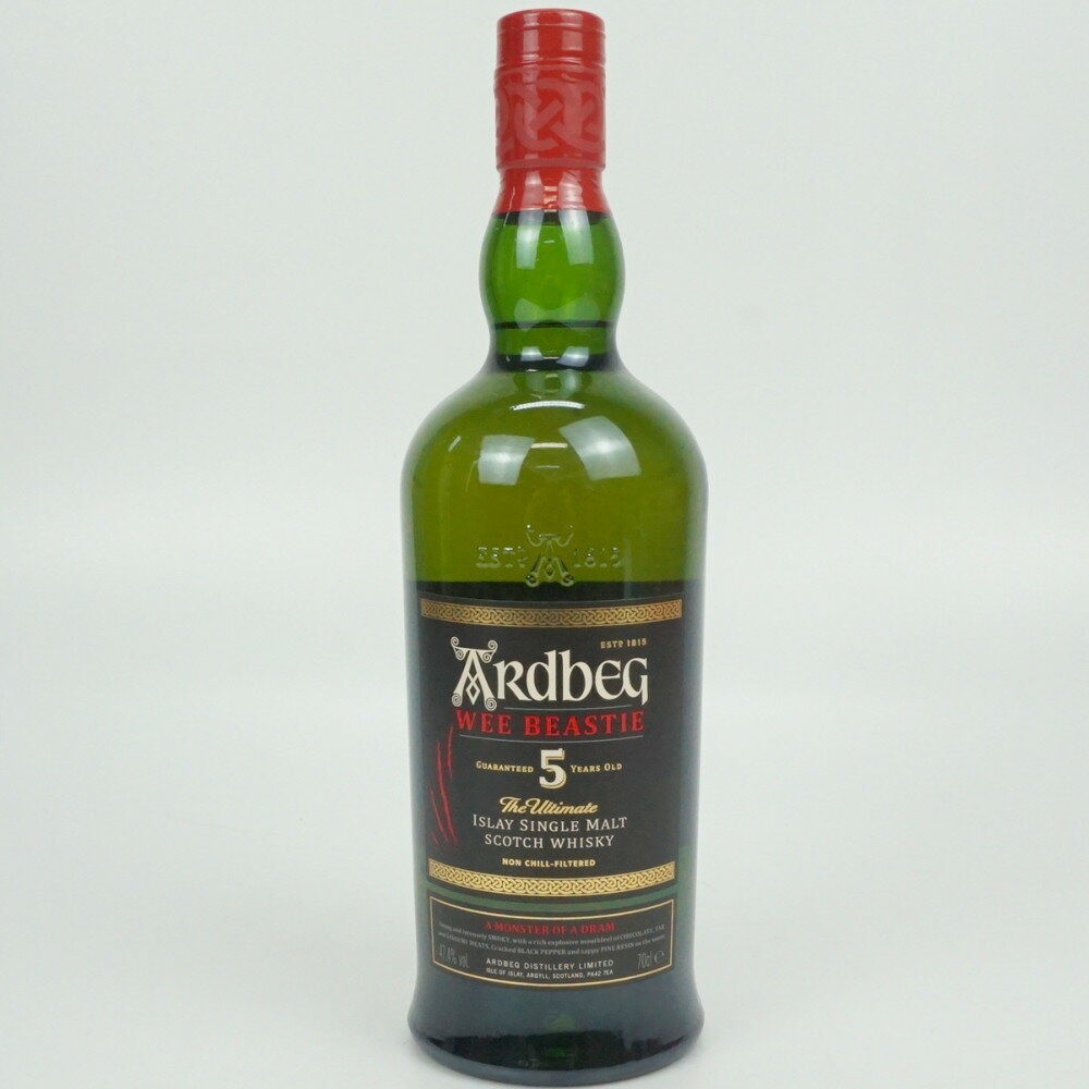 ARdbEG 5年 WEE BEASTIE　アードベッグ　シングルモルト　スコッチウイスキー　スコットランド　アルコール度数47.4度　容量700ml　酒　未開栓　【中古】