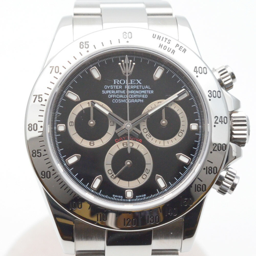 ROLEX　ロレックス　116520　デイトナ　Z番(2006年頃製造)　ブラック　黒　自動巻き　オートマチック　40mm　100M防水　クロノメーター　メンズ時計　腕時計　【中古】