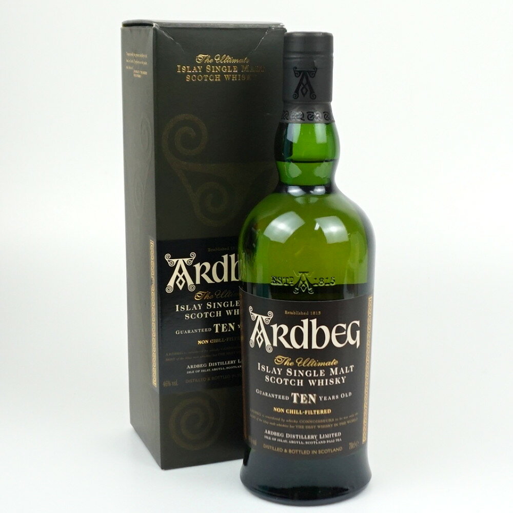 ARdbeg 10年　アードベッグ　シングルモルト　スコッチウイスキー　スコットランド　アルコール度数46度　容量700ml　酒　未開栓　【中古】