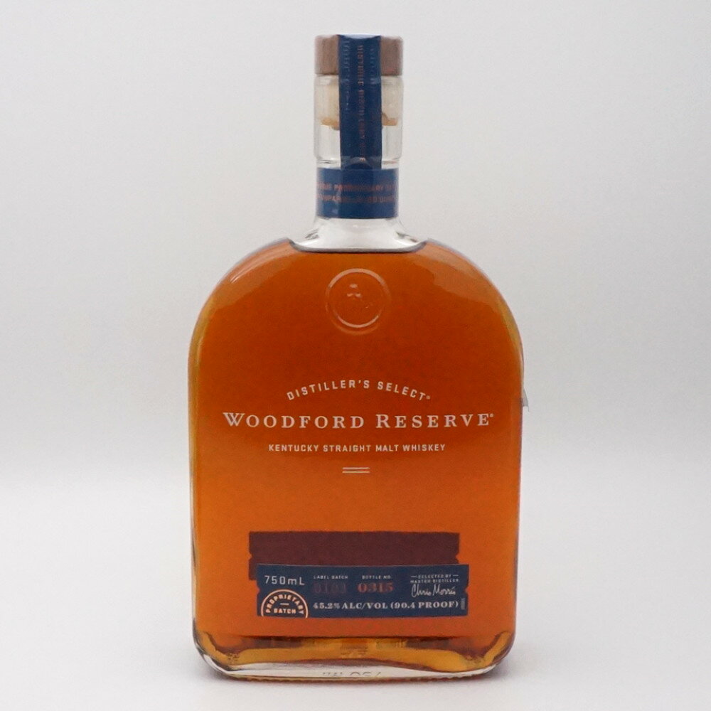 WOODFORD RESERVE　ウッドフォードリザーブ　ストレートモルト　バーボンウイスキー　アルコール度数45.2度　容量750ml　酒　未開栓　【中古】