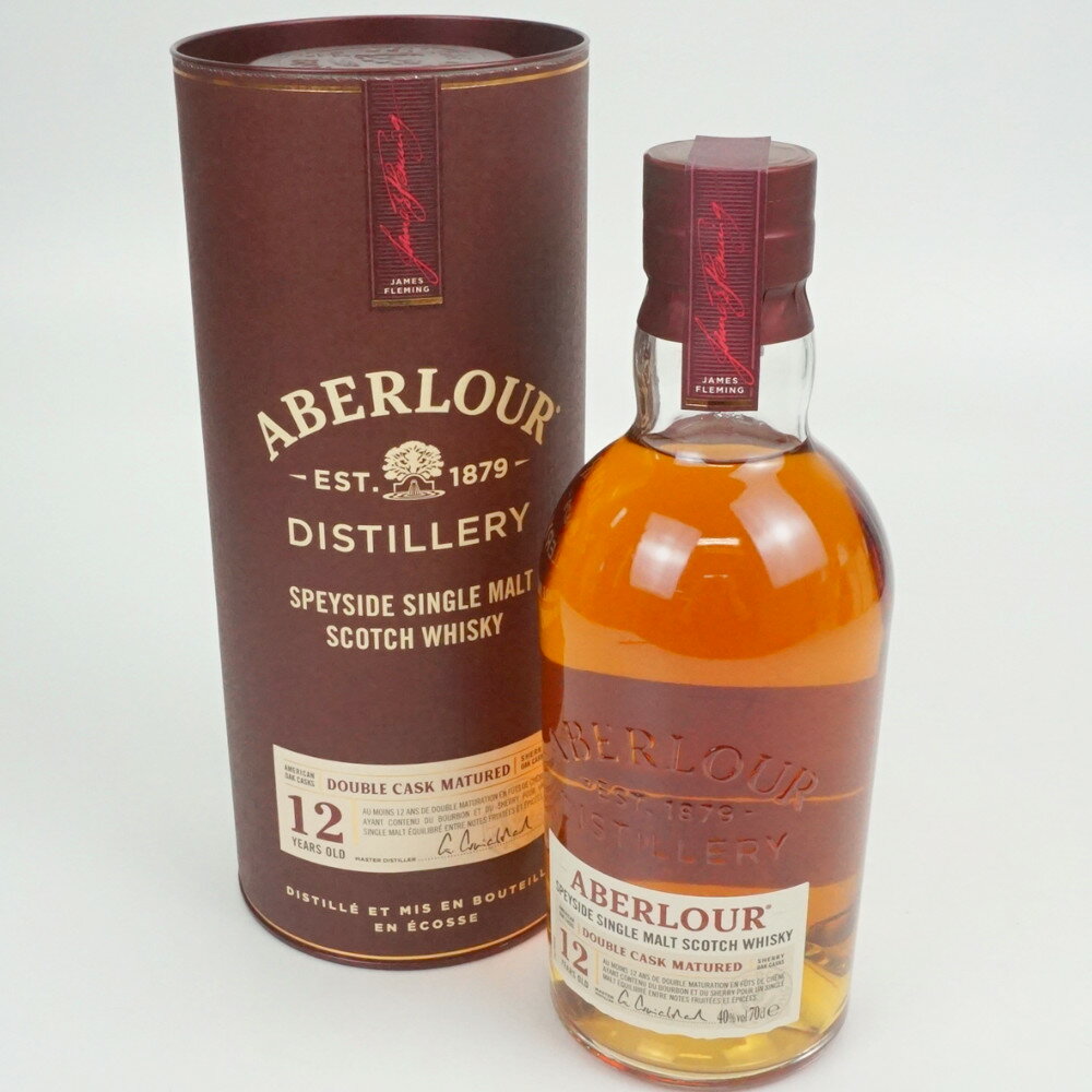 ABERLOUR 12年 DOUBLE CASK MATURED　アベラワー　シングルモルト　スコッチウイスキー　スコットランド　アルコール度数40度　容量700ml　酒　未開栓　【中古】