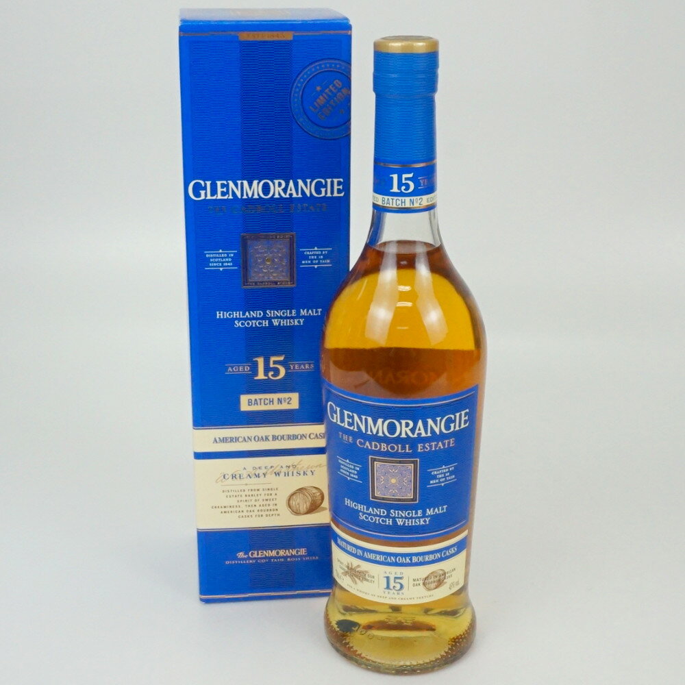 GLENMORANGIE 15年　グレンモーレンジ ザ カドボール エステート　バッチ02　スコッチウイスキー　スコットランド　アルコール度数43度　容量700ml　酒　未開栓　