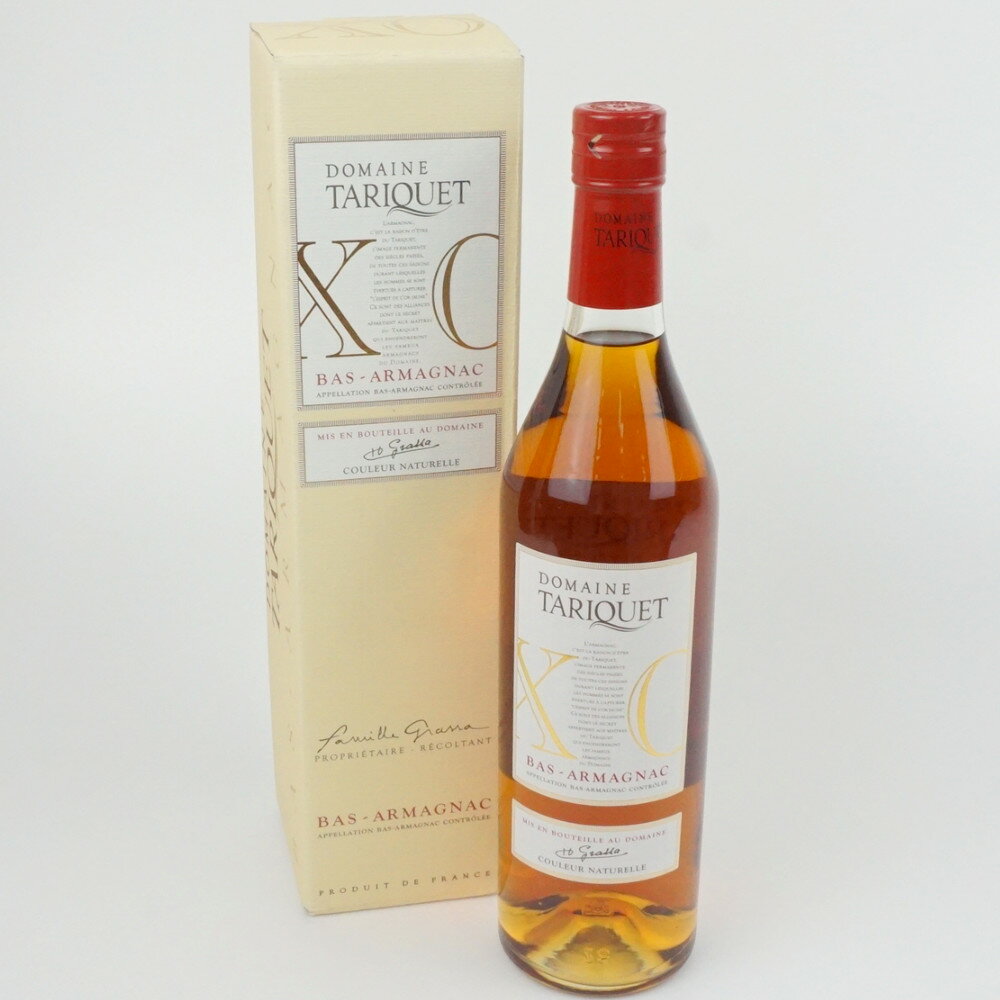 DOMAINE TARIQUET XO　ドメーヌ タリケ アルマニャック　ブランデー　フランス　アルコール度数40度　容量700ml　酒　未開栓　【中古】