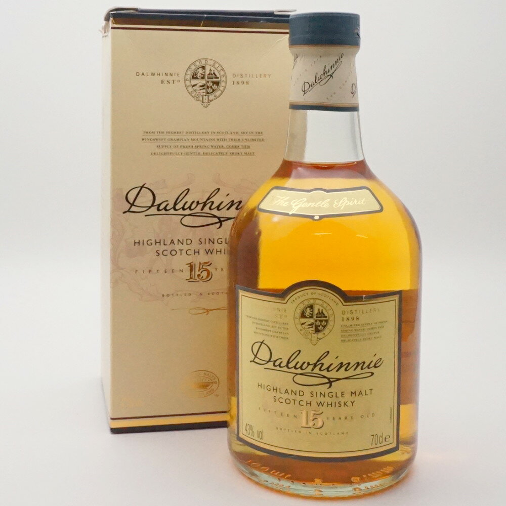 Daiwhinnie 15年　ダルウィニー　シングルモルト　スコッチウイスキー　スコットランド　アルコール度数43度　容量700ml　酒　未開栓　【中古】