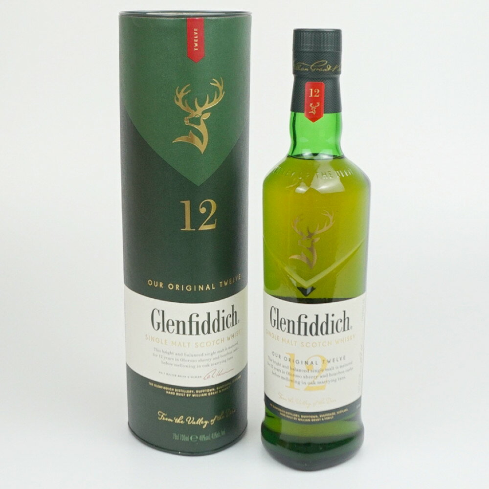 Glenfiddich 12年　グレンフィディック 12年 スペシャルリザーブ　スコッチウイスキー　スコットランド　シングルモルト　アルコール度数40度　容量700ml　酒　未開栓　【中古】