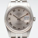 ROLEX　ロレックス　16234　デイトジャストローマン　F番(2004年頃製造)　ステンレススチール×ホワイトゴールド　自動巻き　オートマチック　36mm　メンズ時計　腕時計　