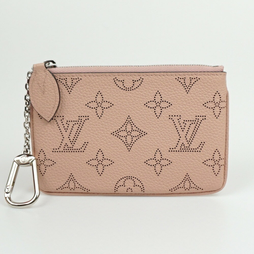 LOUIS VUITTON　ルイヴィトン　M69508　ポシェットクレ　マグノリア　ピンクベージュ系　マヒナ・レザー　モノグラム　コインケース　小物入れ　レディース　【中古】